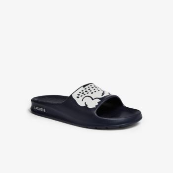 Lacoste Croco 2.0 Synthetic Slides - Pantofle Pánské Tmavě Blankyt / Bílé | CZ-yX5LOp